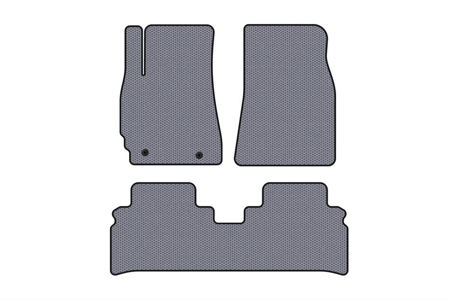 Toyota Highlander 2000-2008 Rubber Floor Mats Carsuit (Gray) Image
