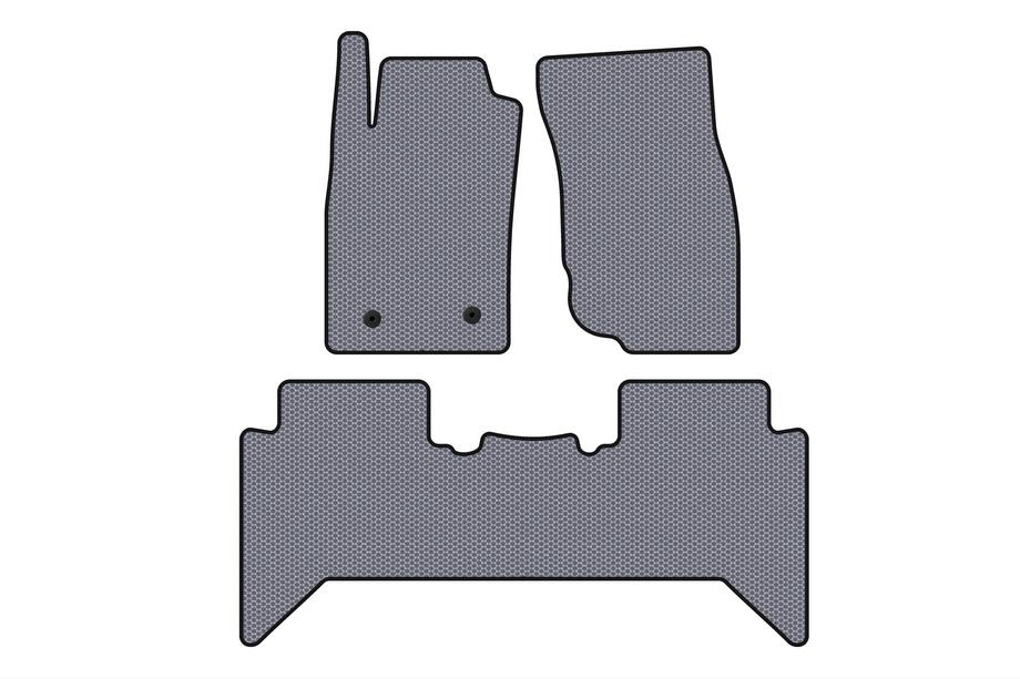 Toyota Hilux 2006-2015 Rubber Floor Mats Carsuit V2 (Gray) Photo 1