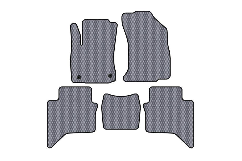 Toyota Hilux 2015- Rubber Floor Mats Carsuit (Gray) Image