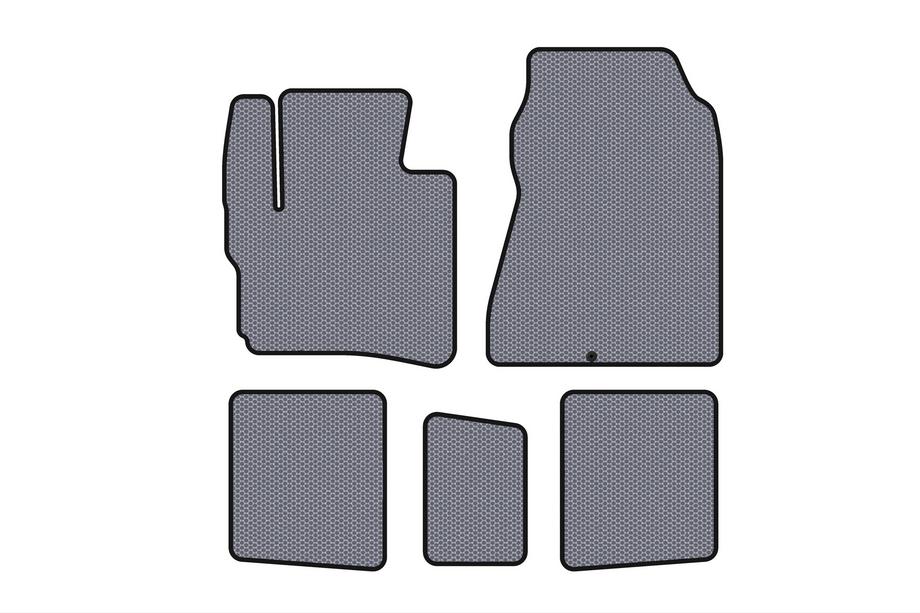 Toyota IQ 2008-2015 Rubber Floor Mats Carsuit (HB, Grey) Image