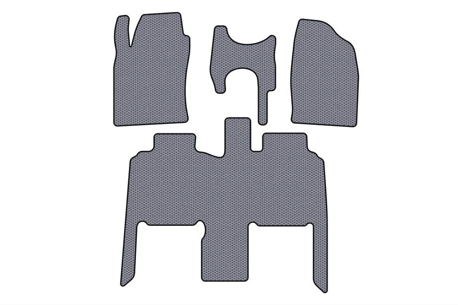 Toyota Previa 2000-2006 Rubber Floor Mats Carsuit (Gray) Image