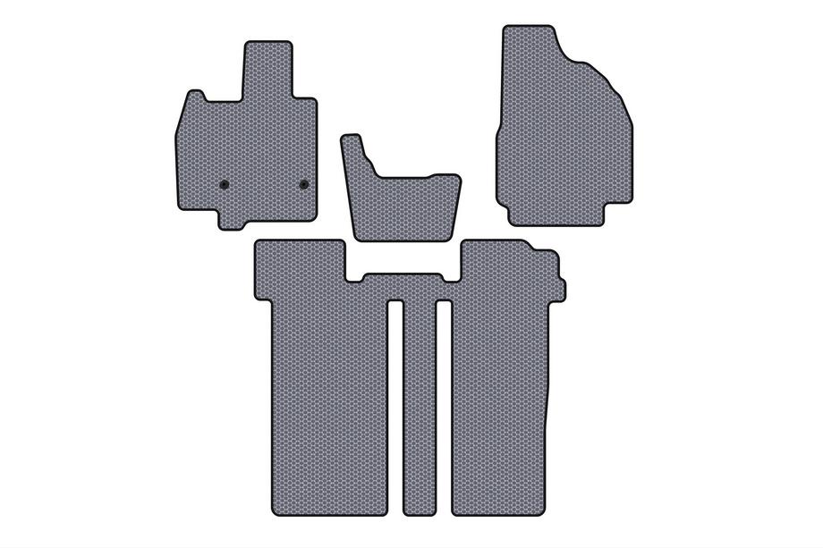 Toyota Previa 2006-2019 Rubber floor mats Carsuit (2 rows, 6-seater, grey) Image