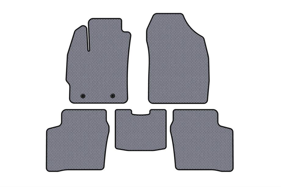 Toyota Prius 2003-2009 Rubber Floor Mats Carsuit (LB, Gray) Image