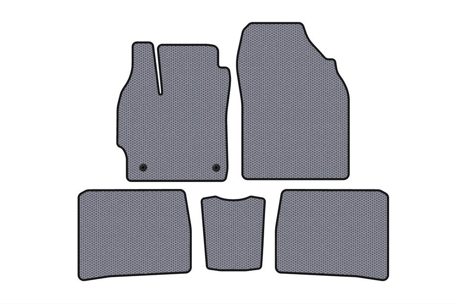 Toyota Prius 2009-2015 Rubber Floor Mats Carsuit (LB, Gray) Image