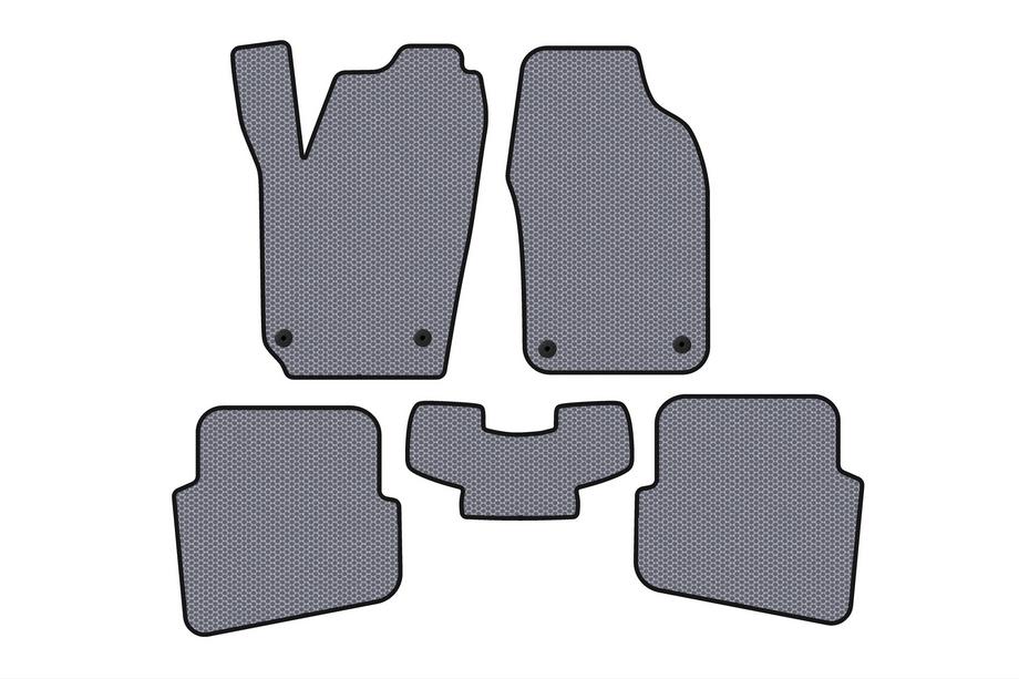 Volkswagen Polo 2001-2009 Rubber floor mats Carsuit (HB, 3/5-door, gray) Photo 1