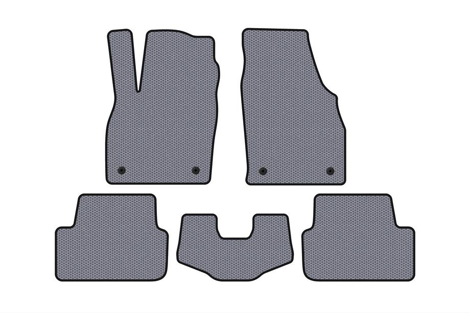 Volkswagen Polo 2017- Rubber Floor Mats Carsuit (HB, Grey) Photo 1