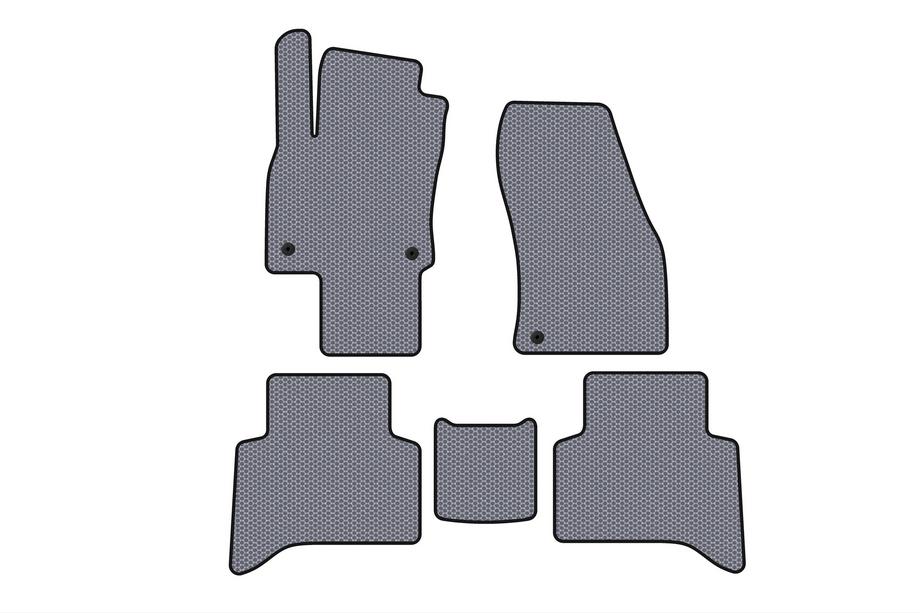 Volkswagen Touran 2015- Rubber floor mats Carsuit (5-seater, grey) Photo 1