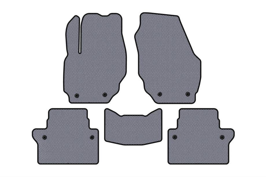 Volvo S80 2006-2016 Rubber Floor Mats Carsuit (Gray) Image