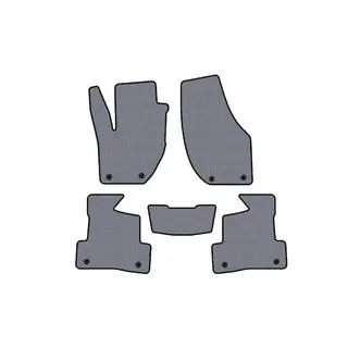 Rubber floor mats Carsuit (2012-2016, HB, gray) photo 1