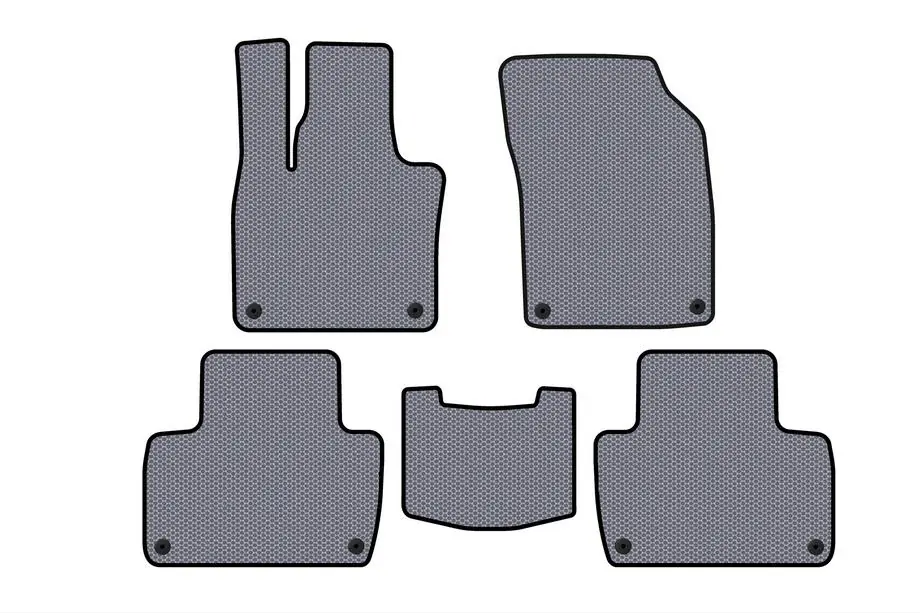 Volvo XC90 2015- Rubber Floor Mats Carsuit (2 Rows, Grey) Image