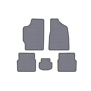 Rubber floor mats Carsuit (Sedan, grey)