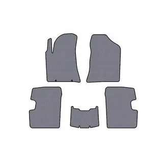 Rubber Floor Mats Carsuit (SD, Gray)
