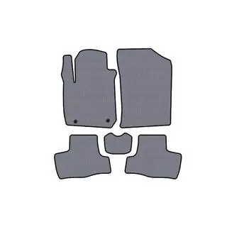 Rubber Floor Mats Carsuit (Gray)