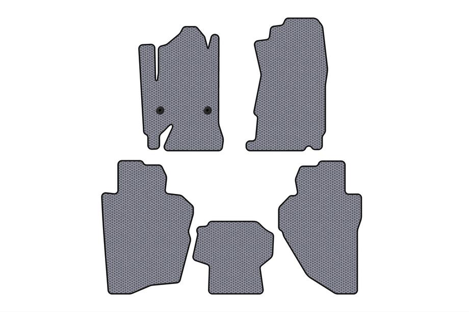 Chevrolet Silverado 2013-2019 Rubber Floor Mats Carsuit (Gray) Image