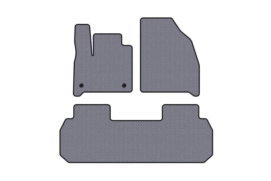 Chevrolet Traverse 2017- Rubber Floor Mats Carsuit (2 Rows, Grey) Image