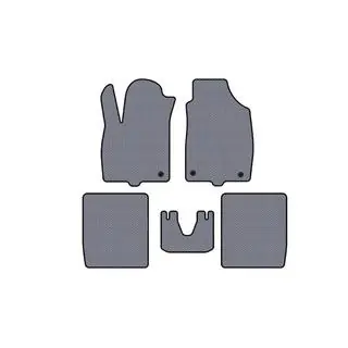 Rubber Floor Mats Carsuit (Gray) photo 1