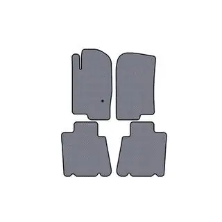 Rubber Floor Mats Carsuit (2 Rows, Grey)