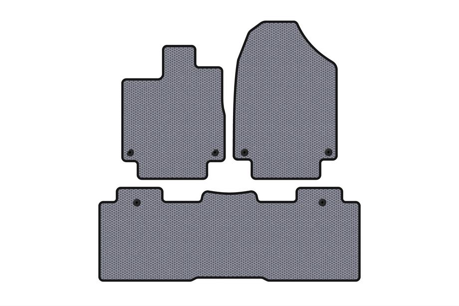 Honda Odyssey 2017– Rubber Floor Mats Carsuit (2 Rows, Grey) Image