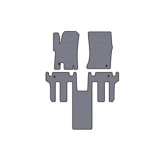 Rubber floor mats Carsuit 2004-2008 (2 rows, gray) Ssang Yong Rodius photo 1