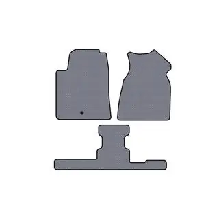 Rubber floor mats Carsuit (1+3 row, 2013-2017, gray)