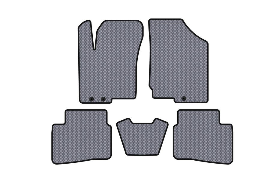 Kia Forte 2008–2024 Rubber Floor Mats Carsuit (2008-2012, Gray) Image