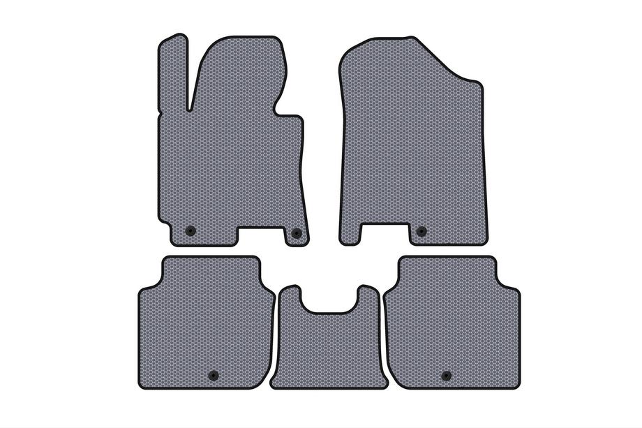 Kia Forte 2008–2024 Rubber Floor Mats Carsuit (2012-2016, Gray) Image