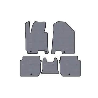 Rubber floor mats Carsuit (2016-2018, gray)