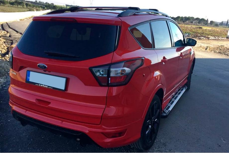 Ford Kuga/Escape 2013-2019 Side Steps Sunrise (2 pcs, Aluminum) With black trim on the doors Photo 18