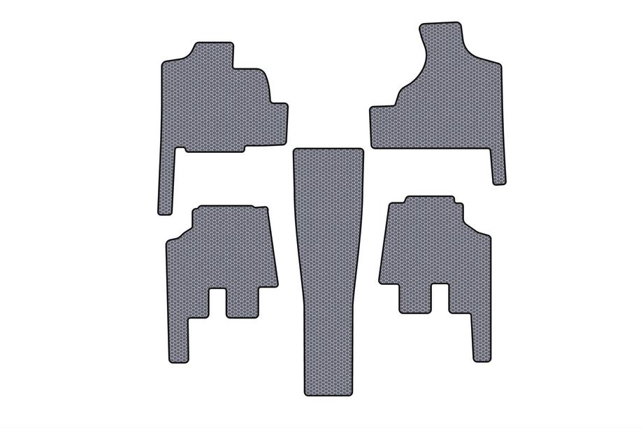 Chrysler Voyager 2001-2007 Rubber Floor Mats Carsuit (for Grand Voyager, Automatic, Grey) Image