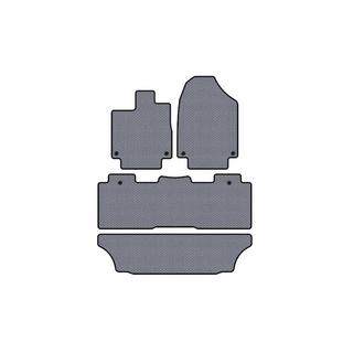 Rubber floor mats Carsuit (3 rows, gray)