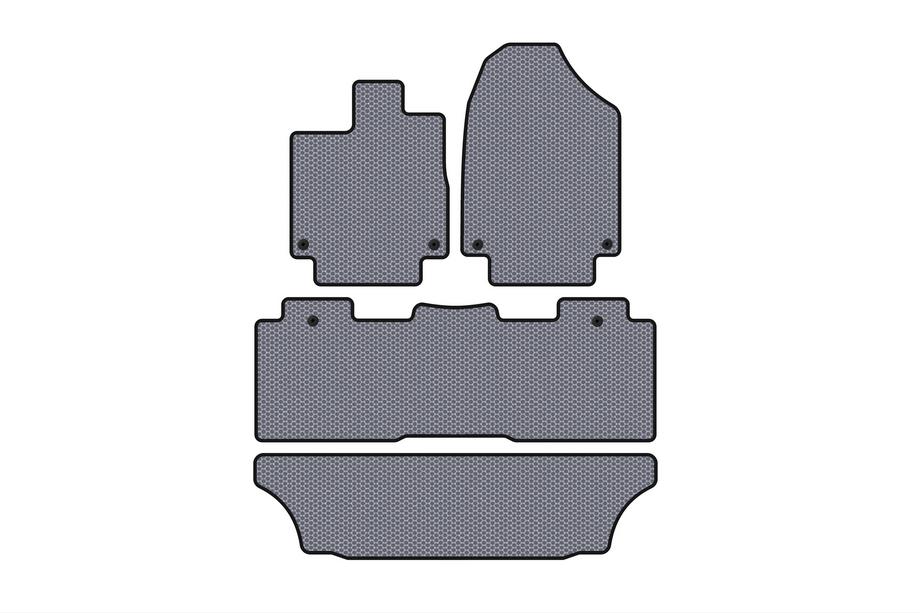 Honda Odyssey 2017– Rubber floor mats Carsuit (3 rows, gray) Image