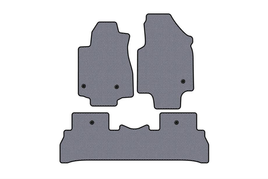 Honda Pilot 2008-2015 Rubber floor mats Carsuit (2008-2012, 7-seater, gray) Image