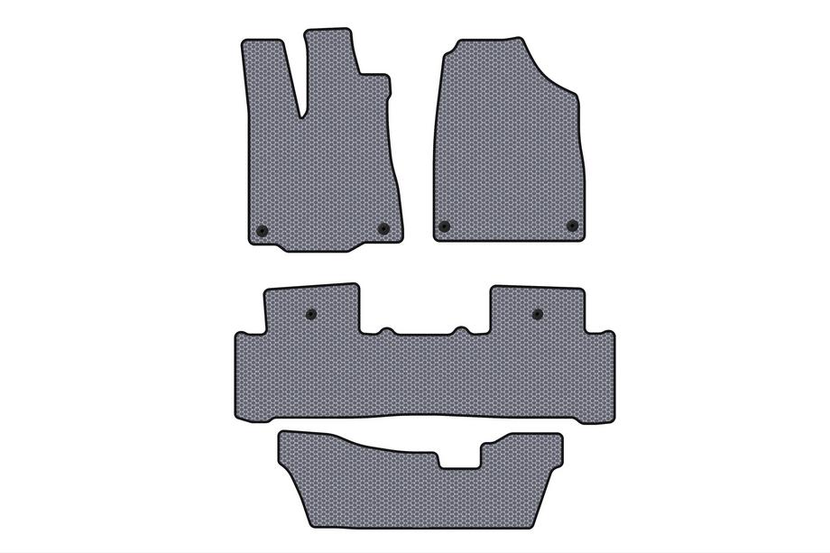 Acura MDX 2013-2020 Rubber floor mats Carsuit (3 rows, gray) Image