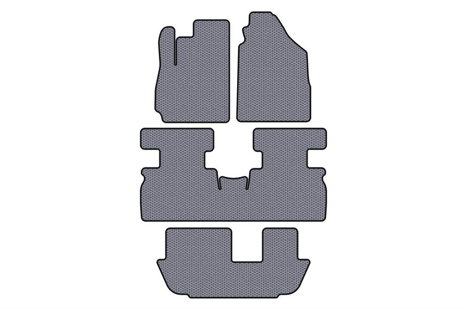 Jetour X70 2018- Rubber floor mats Carsuit (3 rows, gray) Image