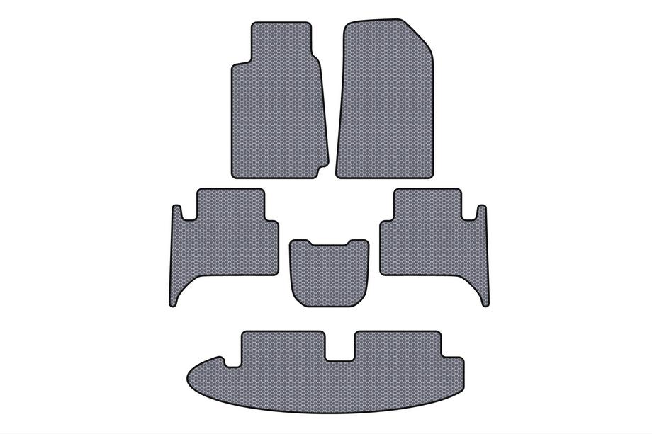 Chevrolet Trailblazer 2012-2019 Rubber floor mats Carsuit (3 rows, gray) Image