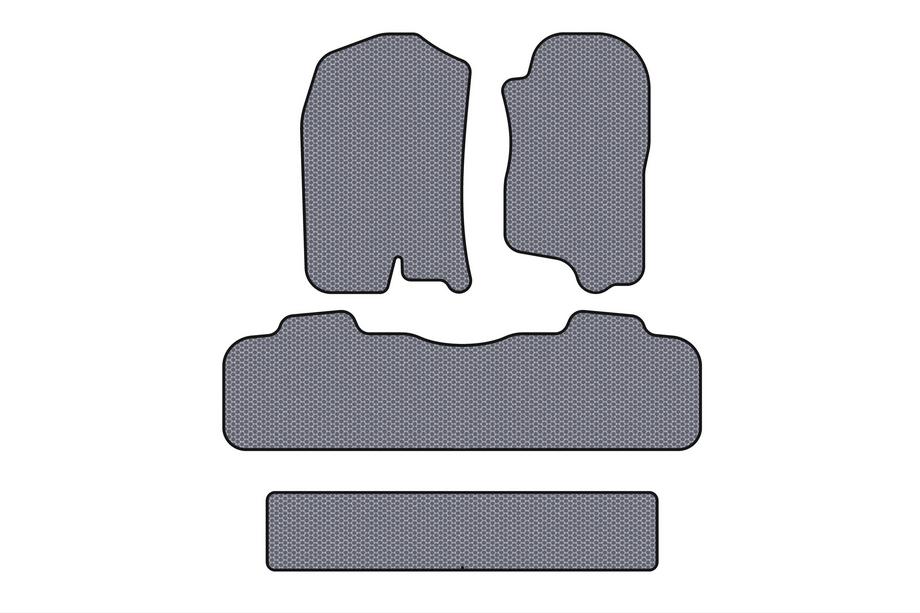 Chevrolet Tahoe 2007-2014 Rubber floor mats Carsuit (3 rows, 2007-2014, gray) Image
