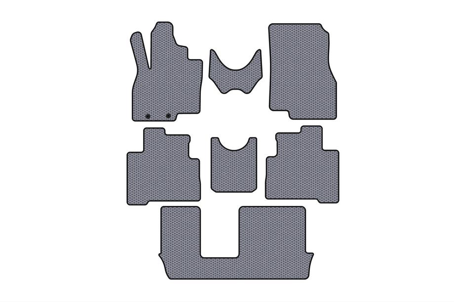 Mitsubishi Grandis 2003-2011 Rubber floor mats Carsuit (3 rows, gray) Image
