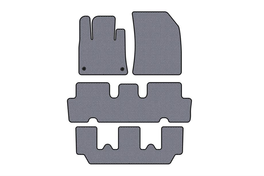 Citroen C-4 Picasso 2013–2022 Rubber Floor Mats Carsuit V1 (3 Rows, Gray) Image