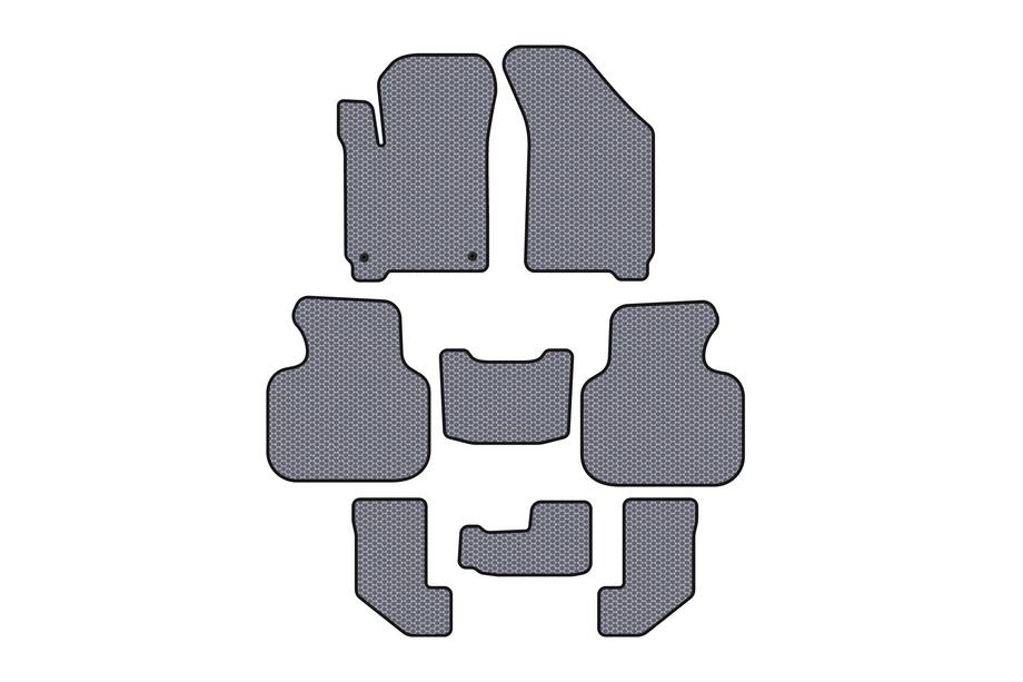 Dodge Journey 2008-2020 Rubber Floor Mats Carsuit (2008-2011, 3 Rows, Gray) Photo 1