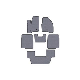 Rubber floor mats Carsuit (3 rows, 2011-2015, gray) photo 1