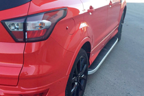 Ford Kuga/Escape 2013-2019 Side Steps Tayga Grey (2 pcs, Aluminum) photo 12