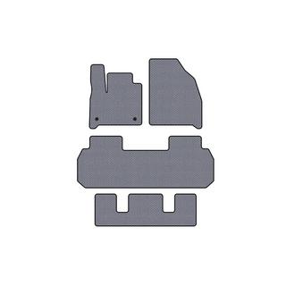 Rubber floor mats Carsuit (3 rows, gray) photo 1