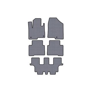 Rubber floor mats Carsuit (3 rows, for Grand, gray) Hyundai Santa Fe 4 2018-2023 photo 1