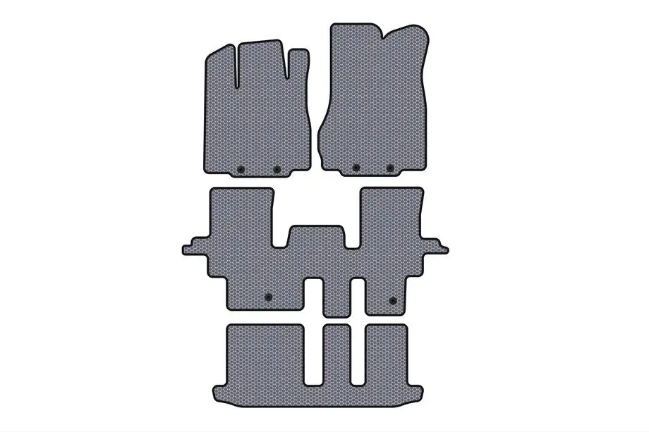 Infiniti QX60 2016-2021 Rubber floor mats Carsuit (3 rows, gray) Image