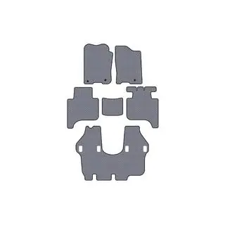 Rubber floor mats Carsuit (3 rows, 2004-2008, gray)