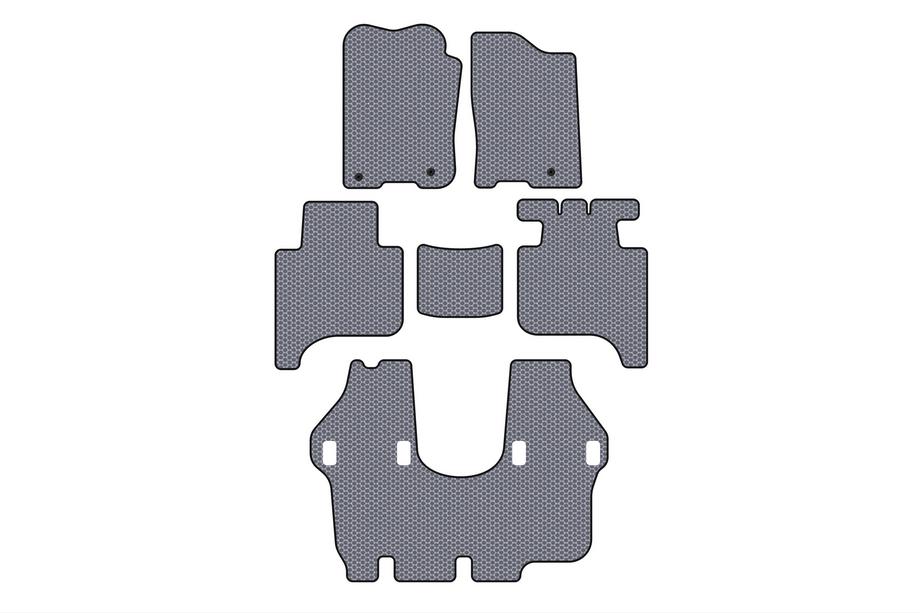 Infiniti QX56 2004-2010 Rubber floor mats Carsuit (3 rows, 2004-2008, gray) Image