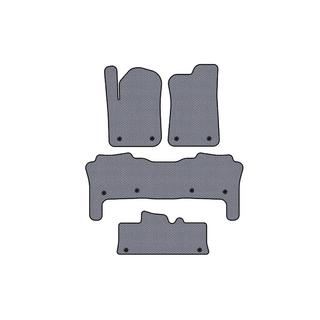 Rubber floor mats Carsuit (3 rows, gray) photo 1