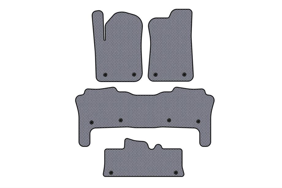 Infiniti QX56 2010-2013 Rubber floor mats Carsuit (3 rows, gray) Image