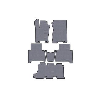 Rubber floor mats Carsuit (3 rows, gray) photo 1