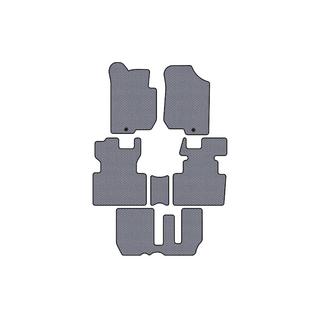 Rubber floor mats Carsuit (2006-2012, 3 rows, 7-seater, grey) photo 1